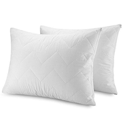 Waterguard Waterproof Pillow Protectors Bed Bug Control Zippered