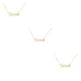 thumbnail image 2 of Collar con letras del zodiaco Sonducket con colgante de tarjeta de exhibición oro tauro, 2 of 6