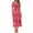 148#Pink, variant on GXIPO Women Casual A Line Bohemian Floral Dress Short Sleeve Tiered Chiffon Long Maxi Summer Beach Swing Dress Orange S