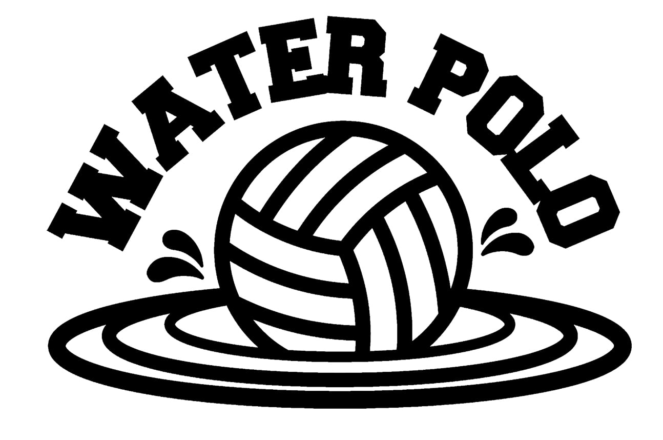 Water Polo Bold Varsity Splash Sports Wall Decals for Walls Peel and