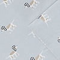Woolrich Cotton Flannel Blue Dogs 4 Piece Sheet Set, Queen