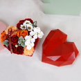 thumbnail image 3 of Portable Soap Flower Box Perfect Gifts Cream Heart-shape Decorative Flower Gift Box for Festival, 3 of 8
