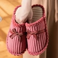 thumbnail image 5 of KANG Corduroy Slippers For And Cozy Indoor Warm Winter Slip On Comfort Footwear With Soft Ideal For Home Relaxation, 5 of 9