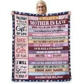thumbnail image 1 of LHSHID Unique Mother in Law Gifts Idea for Birthday Christmas Mother'S Day Wedding to My Mother in Law Blanket Gift 50"x60", 1 of 6