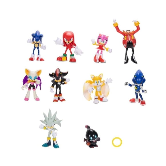 Figuras Sonic 10 piezas 2.5 pulgadas