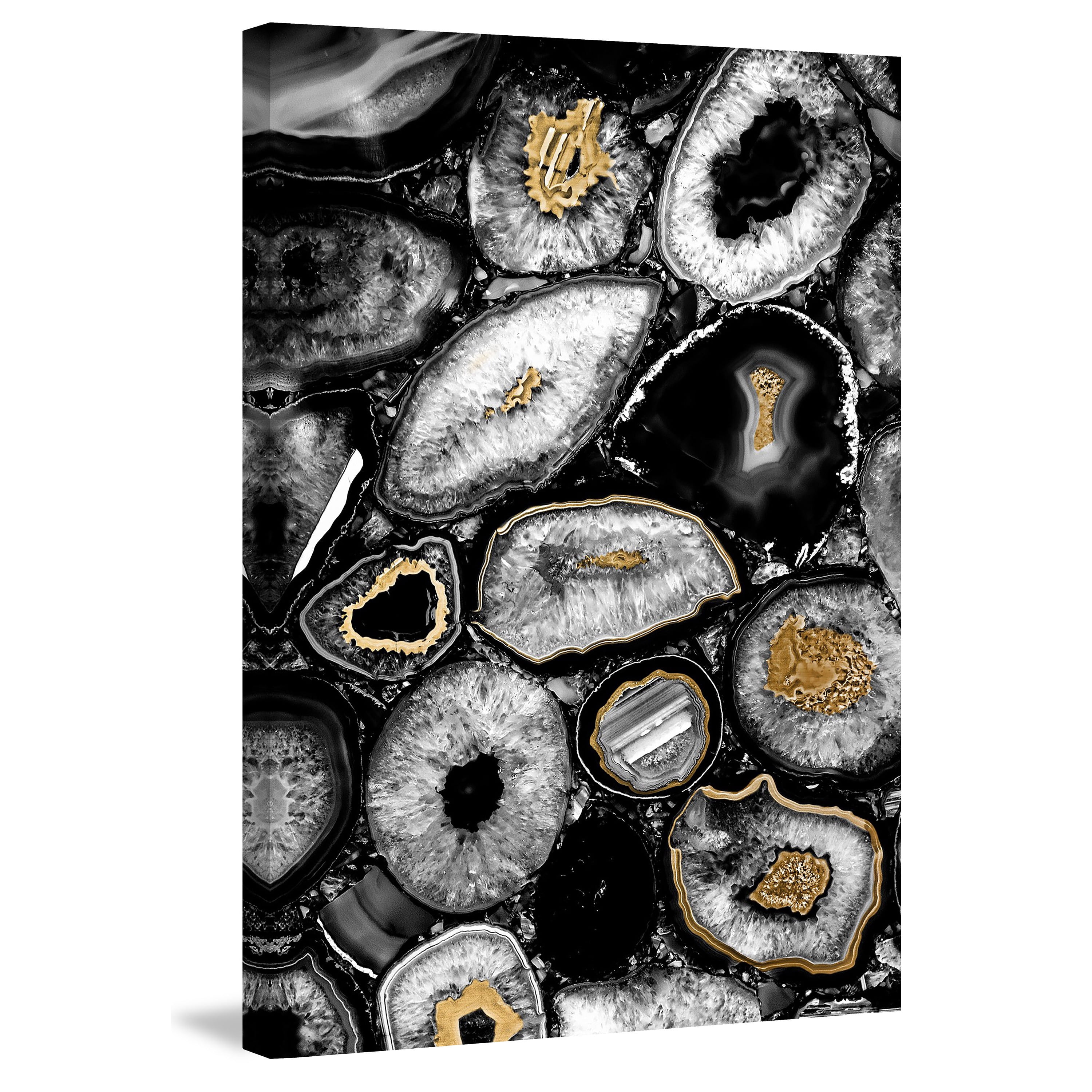 Marmont Hill - "Hints of Gold" Painting Print on Wrapped Canvas