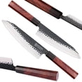 thumbnail image 2 of WILDMOK 8 Inch Chef Knife 3 Layers 9CR18MOV Clad Steel, Forged Gyuto Kitchen Knife with Octagonal Handle - Jiao Series, 2 of 8