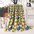 thumbnail image 2 of Sunflower Chicken Pattern Blanket,Comfortable Soft Flannel Throw Blanket,All Season,Warm Lightweight Blankets for Sofa Bed Couch Living Room Chair,50"x60", 2 of 4