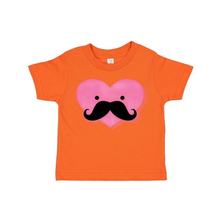 

Inktastic Kawaii Mustache Heart Gift Toddler Toddler Girl T-Shirt