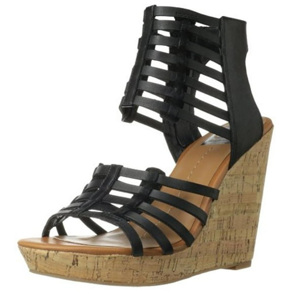 DV By Dolce Vita Womens Tila Leather Strappy Wedge Sandals