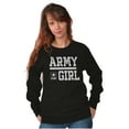 thumbnail image 3 of US Army Girl Military Star Logo Women Plus Size Sweatshirt Brisco Brands 4X, 3 of 5