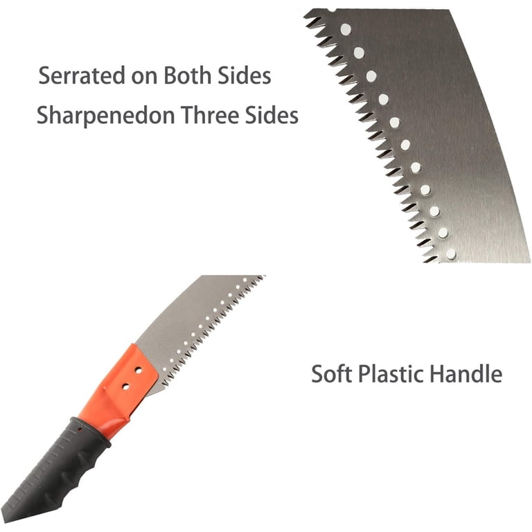 Extendable Manual Pole Saw, 7.5 Feet Stainless Steel photo 3
