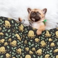 thumbnail image 3 of Naloa Octopuses And Leaves Dog Blanket, 3 Sizes Cat Blanket for Indoor Cats Large Medium Small Dog Gifts-Large, 3 of 8