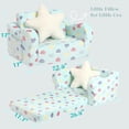 thumbnail image 2 of Sofá para niños pequeños MOMCAYWEX 2 en 1, suave con almohada en forma de estrella, 18 m o más, 2 of 6