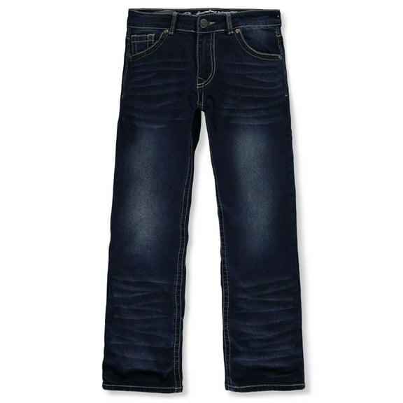 Retro Stitch Boys' Denim Jeans Color: indigo blue Size: 5