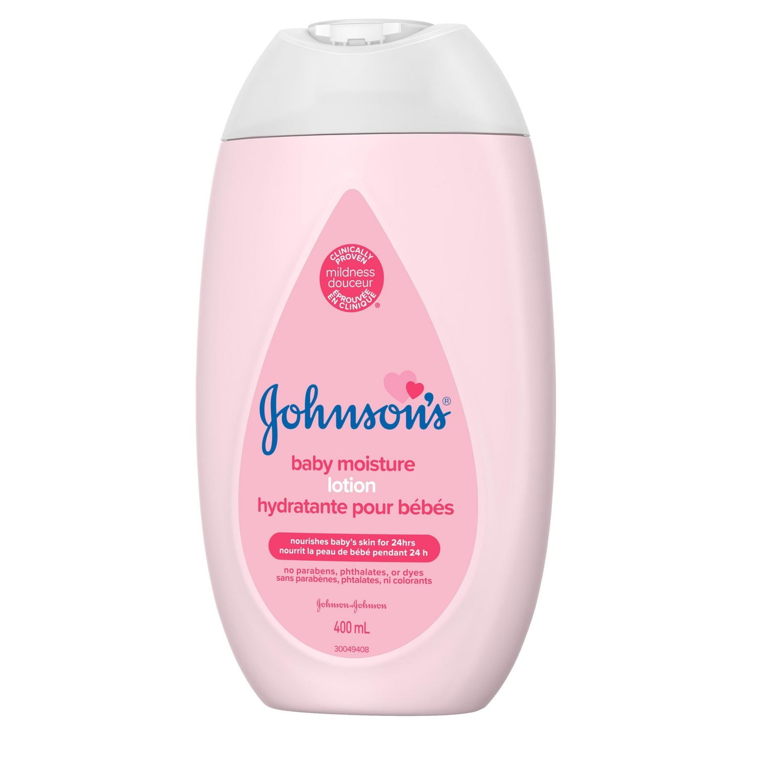 Johnson’s Baby Lotion - Coconut Oil Body Moisturizer - Dry Skin - Baby Skin Care Product - 400 mL, Fragrance Free, 400 ML