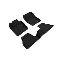 3D MAXpider Custom Fit Elegant Floor Mat (Black) Compatible for Ford Focus 2012-2018-Full Set