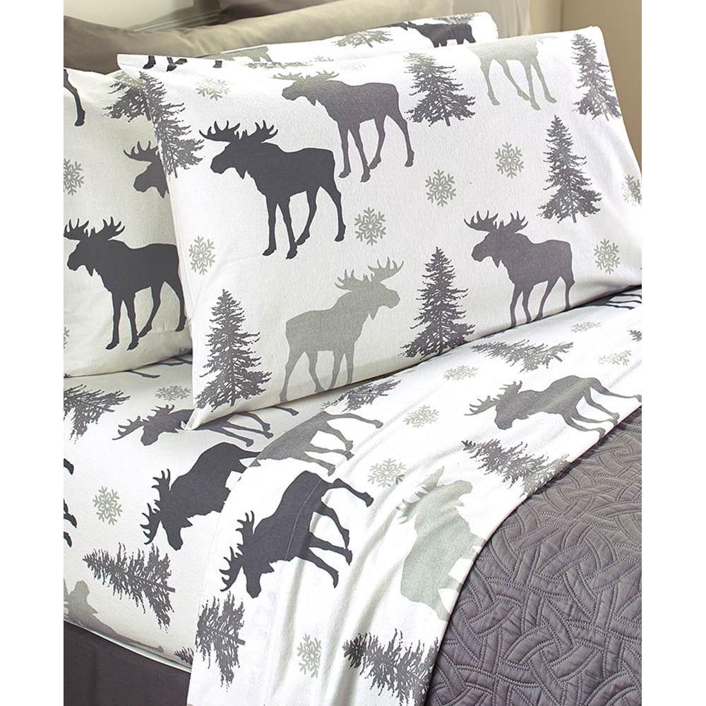 Moose Flannel Sheets