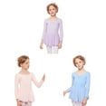 thumbnail image 4 of Gyratedream 3-10T Toddler Girls Long Sleeve Basic Ballet Skirted Leotard Dance Dress Skirt Kid Dance Ballet Tutu Dress, 4 of 4