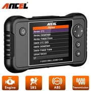 ANCEL FX2000 Four-System Automotive Diagnostic Scanner Car OBD2 Check Enging ABS SRS Airbag Transmission System Code Reader OBD Scanner Clear Trouble Codes Auto Scan Tools