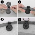 thumbnail image 3 of Clips de Filet de Protection Solaire Noirs 50 Pièces - Clips de Fixation pour Tissu de Clôture, Tissu Coupe-Vent et Filet d'Ombrage, 3 of 5