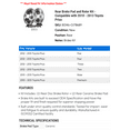 thumbnail image 2 of Rear Brake Pad and Rotor Kit - Compatible with 2010 - 2013 Toyota Prius 2011 2012, 2 of 2