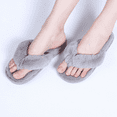 thumbnail image 2 of Rush Indoor Thong Slippers for Women Open Toe Slide On, Plush Anti Slip Flip Flops（9-10） S1770, 2 of 3