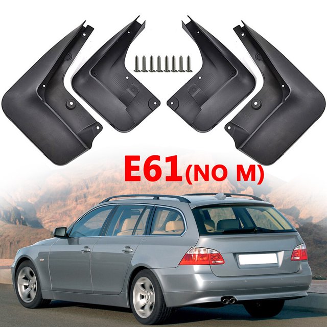 x4 Splash Guard Mud Flaps Mudguards for BMW 5 Series E61 Touring 2004-2010 Wagon