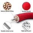 thumbnail image 5 of Holzlrgus Parrot Perch Stand, U Shape Quartz Sands Bird Stick Cages Accessories Paw Grinding Rough-surfaced Bird Perches for Parakeets,Cockatiels, Parrots, Conure (Small-Red), 5 of 7