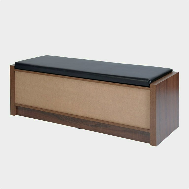 Lawrence faux leather storage bench deals