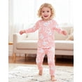 thumbnail image 4 of 6 Months Baby Girls Clothes 12 Months Girls 3 Pack Fall Winter Outfits Infant Girl Long Sleeve Top Pants 6PCS Clothing Set Pink, 4 of 6