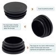 thumbnail image 4 of Tapón de plástico Suiwotin redondo negro de 32 mm, 4 piezas, 4 of 7