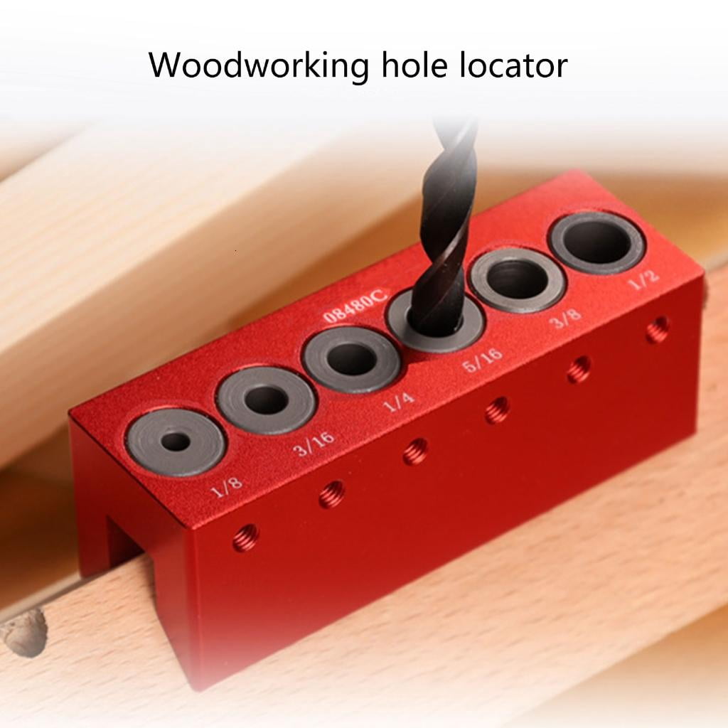 CEORPER Woodworking Pocket Hole Jig Woodworking Drilling Locator Wood Dowelling