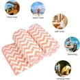 thumbnail image 4 of NC 2 Piece Bath Towel Set, Chevron Pattern Microfiber Soft Fast Drying Towels, Red, 4 of 5