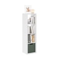 thumbnail image 4 of Pemberly Row Open Back Decorative Verticle Cube Storage Organizer in White, 4 of 6