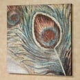 thumbnail image 2 of Peacock Feather Canvas Wall Art Multi Cool, 2 of 5