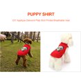 thumbnail image 4 of Cuadros Decorativos DIY Applique Diamond Puppy Shirt Impreso Transpirable Pets Chaleco Rojo (Panda) Wdftyju embutido en tela, 4 of 8