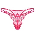 thumbnail image 2 of Bigersell Crotchless Panties Clearance High Waist Underwear Women Period Panty Style P-905 Spandex Shaping Panties Ladies Thongs Briefs High Waist Women's Panties Hot Pink One Size, 2 of 2