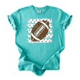 thumbnail image 2 of Football Polka Dot Shirt Women Teen Girls Game Day Football Tee, Seafoam Shirt, S, 2 of 8