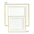 thumbnail image 4 of Disposable Plastic Party Dinnerware Set Square Edge (20-Person Package), 4 of 12