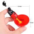 thumbnail image 2 of Taza de agua para pezones de pollo, cuenco colgante de codorniz, bebedero de agua automático para pájaros, taza para patio trasero, rebaño de pollos, bebedero para aves de corral, 2 uds. TUNC Sencillez, 2 of 5