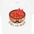 thumbnail image 4 of Inktastic Shall We Salsa? Bowl of Dip with Mustache Boys or Girls Baby Bodysuit, 4 of 5