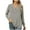 Gray, variant on Drses Womens Long Sleeve Striped Shirts V Neck Button Up Sweater Casual Loose Basic Tops Trendy Fall Clothes