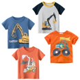 thumbnail image 1 of Camiseta TABNIX Excavator de manga corta con cuello redondo para niños de 2 a 7 años, 1 of 8