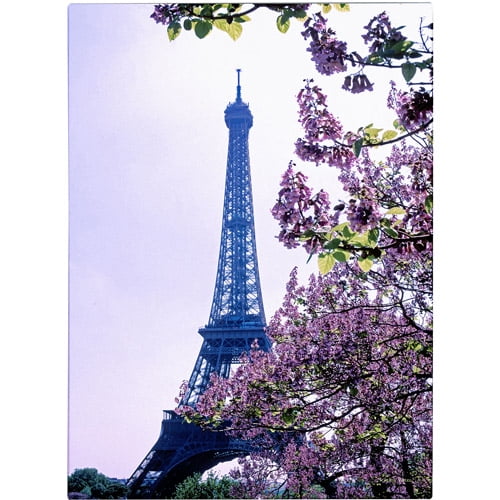 Trademark Fine Art 'Eiffel Tower with Blossoms' Canvas Art by Kathy Yates