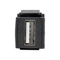 thumbnail image 2 of Tripp Lite U060-000-KP-BK USB 2.0 All-in-One Keystone/Panel Mount Coupler (F/F), Black, 2 of 9