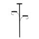 thumbnail image 2 of Seyotauo Black Christmas Tree Topper, Tree Topper Candelabra for Christmas, 3 Tier Candle Holders, Unique Xmas Topper Decorations, Suitable for Xmas Decorations, 2 of 8