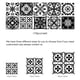 thumbnail image 5 of Azulejo de pared Vinilo Flor Etiqueta de la pared Mural Calcomanía para azulejos Etiqueta autoadhesiva impermeable para azulejos, MZ-2-111, Grande Eigraketly HA002473-130, 5 of 6