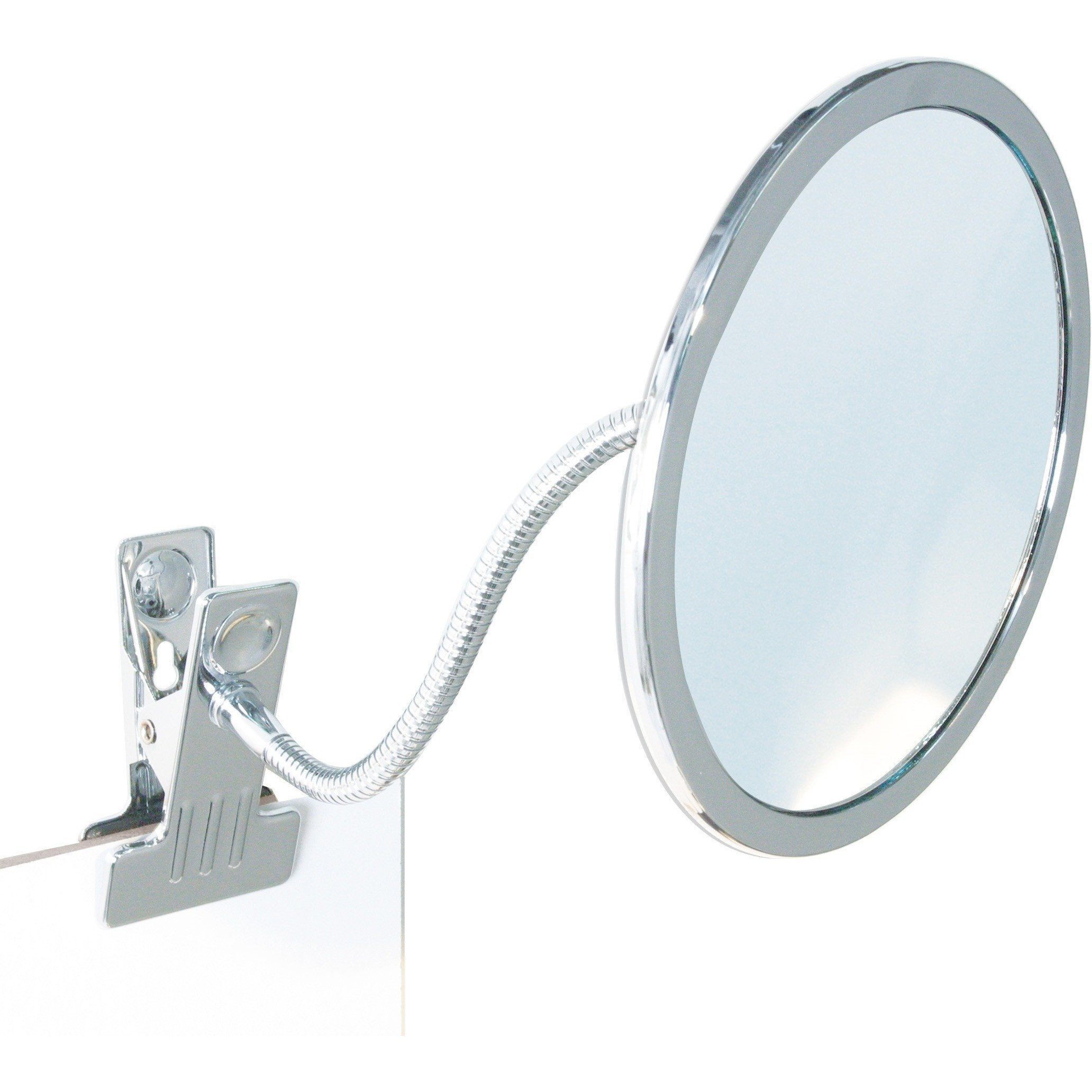 BR Clamp Round Flexible Arm 5x Cosmetic Makeup Magnifying Mirror