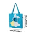 thumbnail image 2 of Shoulder Pet Carrier Bag Head-Out Design Tote – 14.96" x 14.96" Breathable Cat & Small Dog Carry Bag for Travel & Outings Blue, 2 of 3